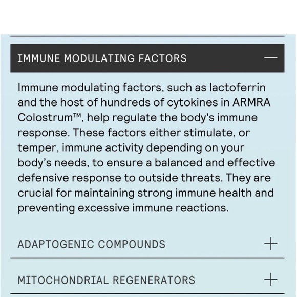 Pure and potent ARMRA Colostrum™ concentrate. Strengthen your skin, lung, & gut - Picture 11 of 15